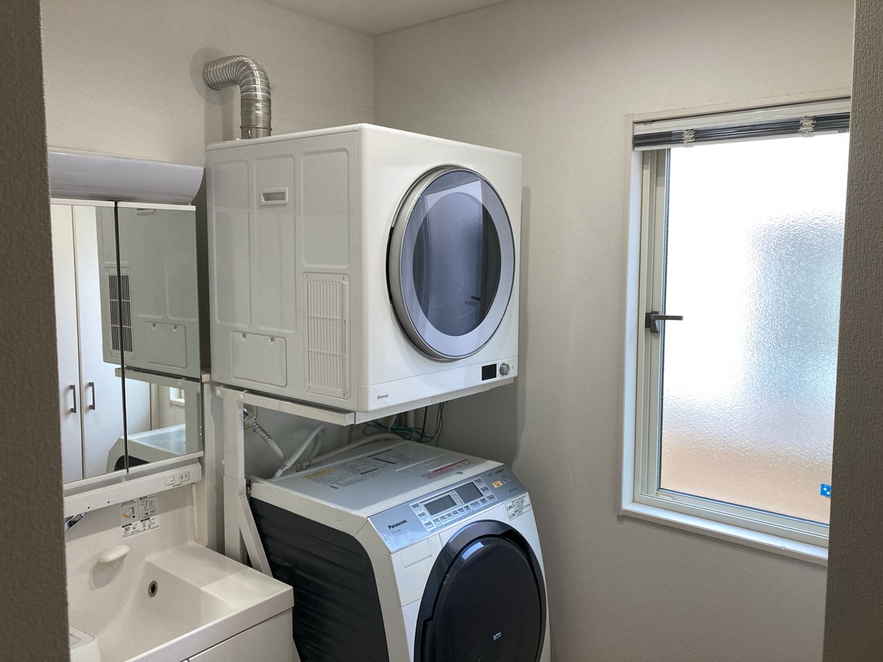 室内設置（乾太くん＋洗濯機）