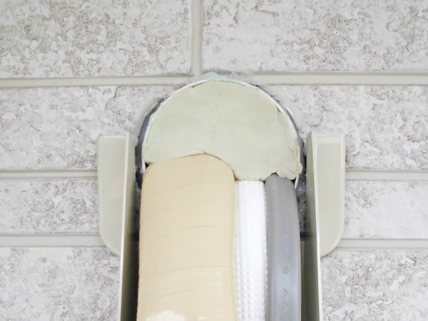 壁貫通部の防水処理