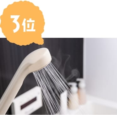 3位 給湯